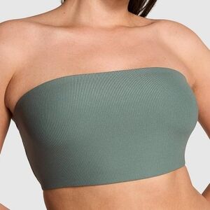 NWOT: Victoria's Secret Pink Ribbed Stretch Bandeau Bra - XXL